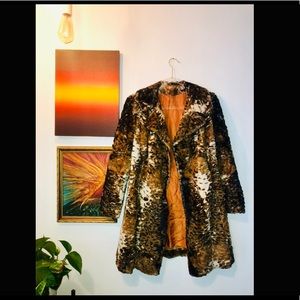 Vintage calico dress coat